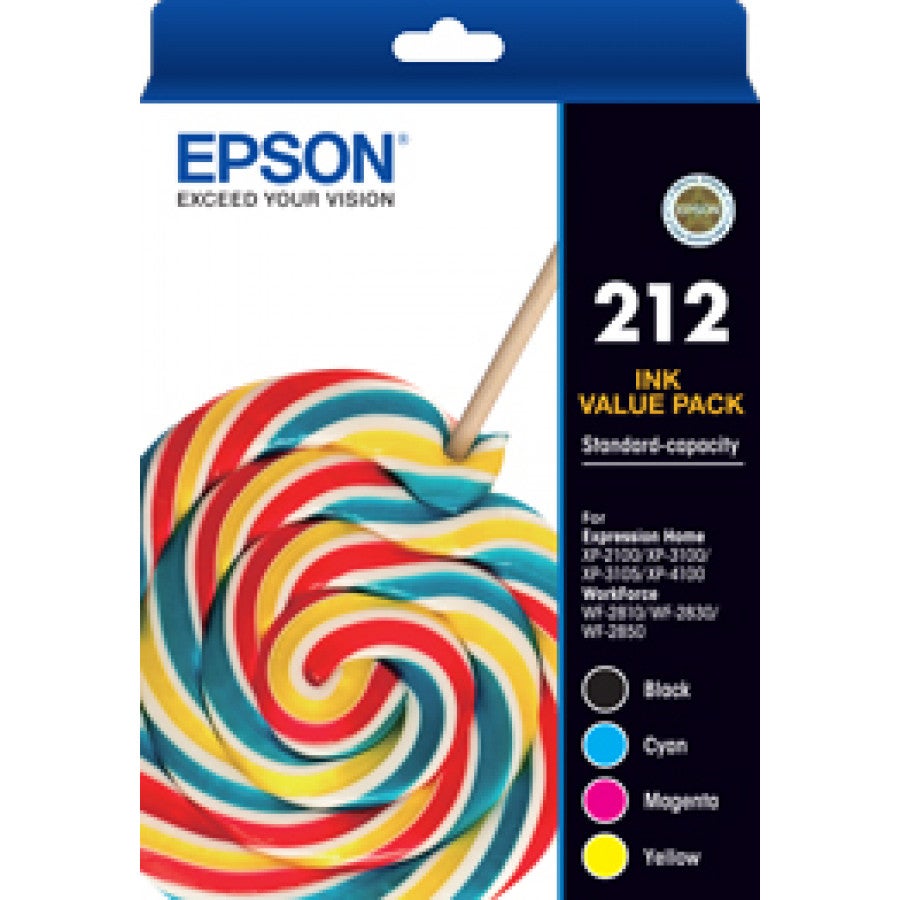 EPSON 212 Four Ink Value Pack OEM Cartridge World   7375 Epson 212 Four Ink Value Pack Oem 